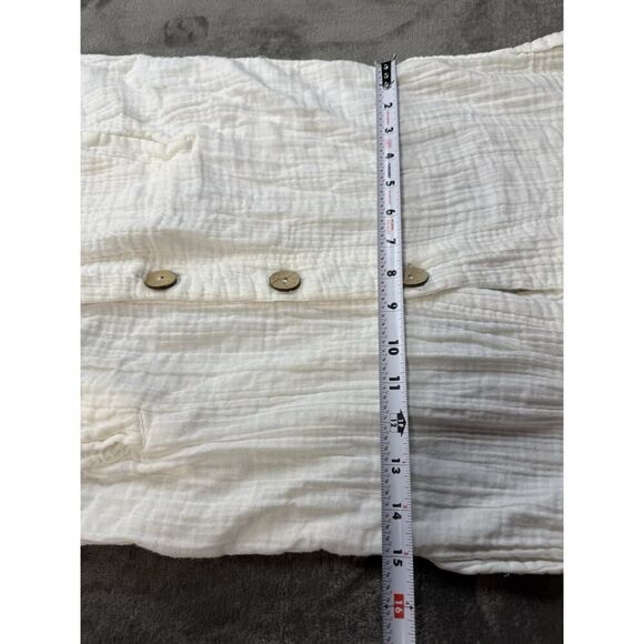 Free People White Cotton Gauze Button-Down Midi Dress – Size S 🤍✨ - Picture 6 of 10